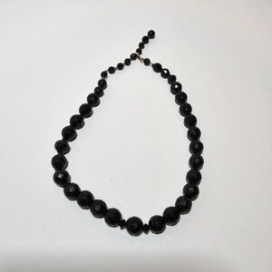 Trifari TM Vintage Graduated Plastic Bead Necklace Casual 17 Inches Long Signed
